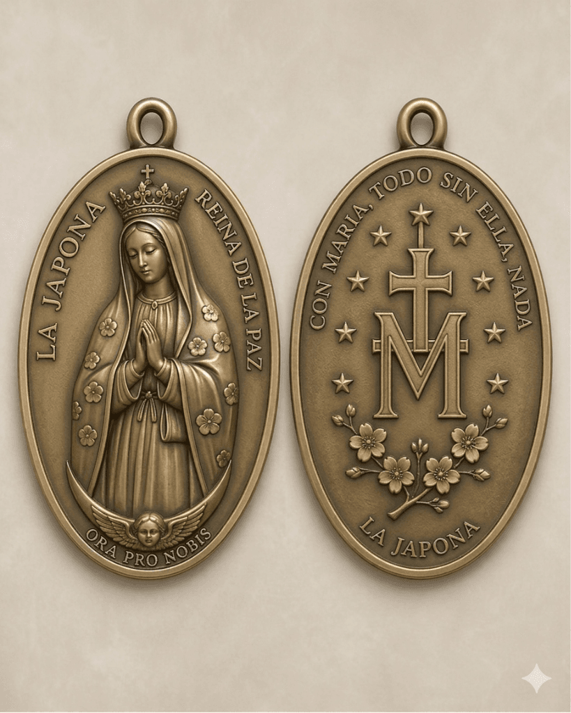 Marian Medal Made in Japan - Sacred Devotional Object